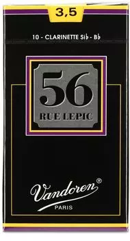 Трость для кларнета Bb Vandoren Lepic 56, жесткость 3-1/2 (10 кусочков)