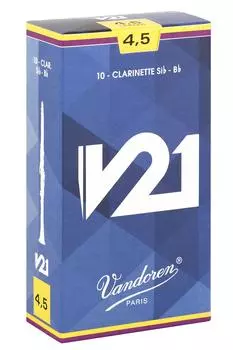 Трость для кларнета Vandoren Bb V21 [CR8045] Твёрдость: 4-12 (10 кусочков)