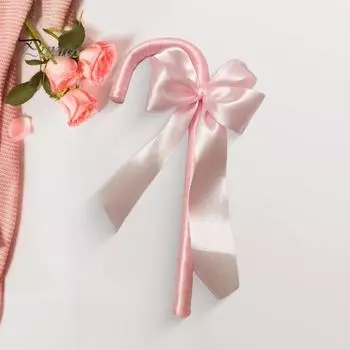 Трость для косплея, трость для ходьбы на Хэллоуин, реквизит, палка с бантом, сценический реквизит, декоративный посох для костюмированной вечеринки на Хэллоуин розовый