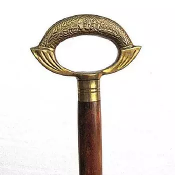 Трость из латуни, отделка латуни ручной работы