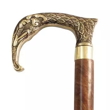 Трость из дерева Шишам с латунной ручкой 91,44 см