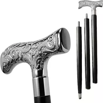 Трость Pacific Marine Brass Walking Trost, роскошная трость для ходьбы, красивая латунная серебряная ручка, трость для ходьбы для мужчин и женщин, подарок