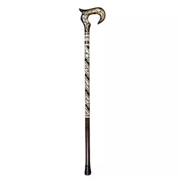 Трость резная журавль ремесленная трость деревянная ручная работа эксклюзивная викторианская