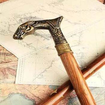 Трость с головой лошади, дизайнерская трость с латунной ручкой, лучше всего подходит для подарка