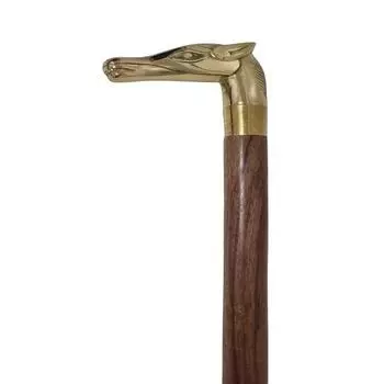 Трость с конской ручкой из латуни