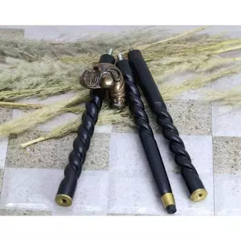 Трость с латунной ручкой в виде собаки, трость ручной работы, стильная деревянная трость для женщин и мужчин, уникальная трость для пробуждения для взрослых