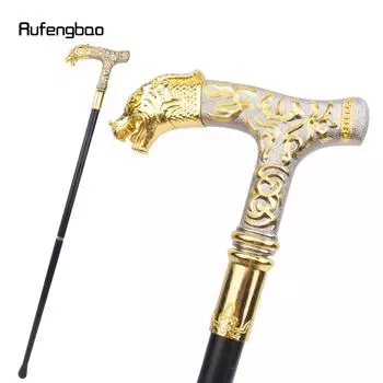 Трость с рисунком золотого белого дракона, модная элегантная трость для вечеринки, декоративная трость с набалдашником, посох 89 см