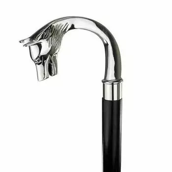 Трость с ручкой в виде волка, трость ручной работы с латунной ручкой в викторианском стиле 91,44 см