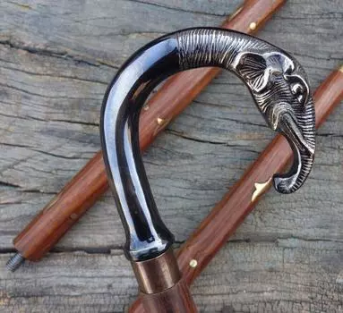 Трость с серебряным никелевым покрытием в виде головы дракона, винтажная деревянная ручка
