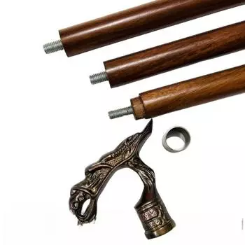 Трость-трость в форме головы дракона, стильная трость, деревянная трость, трость-трость для джентльменов, королевский вид, лучший подарок