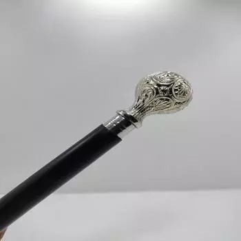 Трости и трости из латуни с красивой резной ручкой для взрослых мужчин и женщин — Складная трость унисекс из латуни из черного дерева, длина 91,44 см.