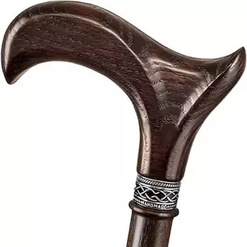 трости Трость Трость для ходьбы Седло Сделано в Украине Деревянная Легкая Темно-коричневая 89 см Y s [Ручная работа] Мужская темно-коричневого