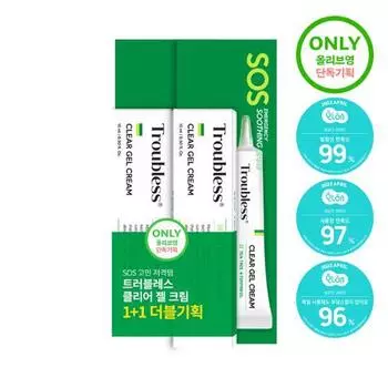 Troubless Clear Gel Cream 15 мл 1+1 Double Special