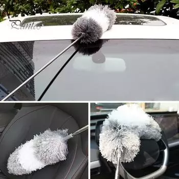 Тряпка для чистки из микрофибры, телескопическая длинная ручка, многофункциональный инструмент для удаления пыли, портативный очиститель пыли для дивана, бытовые чистящие средства