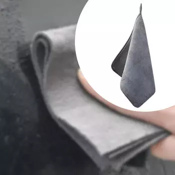 Тряпка для мытья автомобиля Серая мочалка Мягкая Автомобильная Детейлинг Телефоны Электронные Устройства Двусторонняя 11.81inchx11.81inch