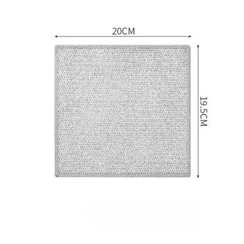Тряпки для мытья посуды из стальной проволоки Безмасляные тряпки для мытья посуды вместо шариковых полотенец из стальной проволоки Мыть посуду и кастрюли Салфетки для чистки кухонной плиты 20*19.5cm