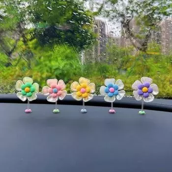 Трясущийся цветок украшение автомобиля автомобильные аксессуары HJCZBJ01, корейский автомобильный аксессуар