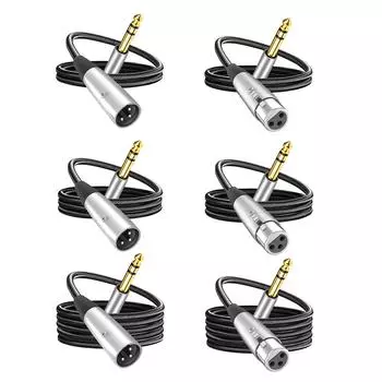 TRS 1/4 к XLR микрофонный кабель профессиональный аудио адаптер кабель аксессуары 2M