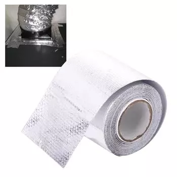Труба Серебряная Защитная Фольгированная Лента Самоклеящаяся Наклейка Теплозащитная Оберточная Лента Теплоизоляционная Лента серебряный