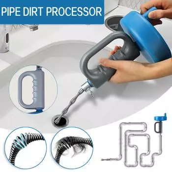 Труба Змея Раковина для удаления волос Сверхмощная труба Змея для ванны Раковина для ванной комнаты Кухня и душ 3m