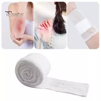 Трубчатая эластичная марлевая повязка, дышащая, приятная для кожи, эластичная сетчатая повязка на рану, эластичная повязка-фиксатор повязки S белый