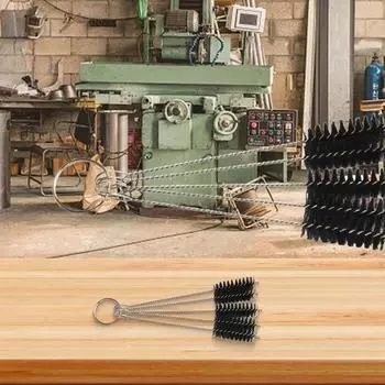 Трубчатая щетка для деталей 5 шт./комплект, отверстия для стекла, длинная ручка