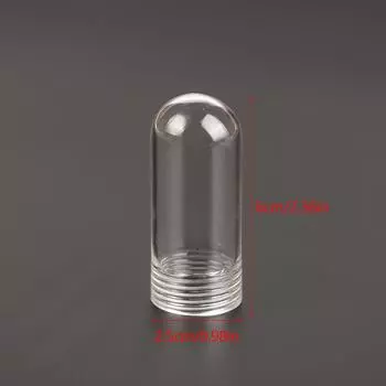 Трубчатая стеклянная крышка G9 с резьбовым абажуром, запасные части, прочная стеклянная защитная трубка, защитный чехол от замерзания для лампы G9 Clear 25x60mm