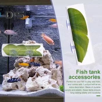 Трубчатый туннель для рыбок Betta, акриловое убежище для рыбок Betta, пещера-убежище с листовой подушкой, укрытие для креветок, декор для аквариума, аксессуары для аквариума прозрачный