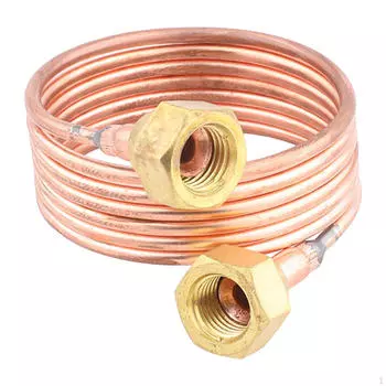 Трубка для кондиционера холодильника Медная капиллярная Сделай сам Компактные змеевиковые трубки для 1M_Without Thimble