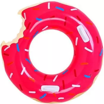 Трубка для пончиков Sunny Water Strawberry 100см, корейские водные развлечения