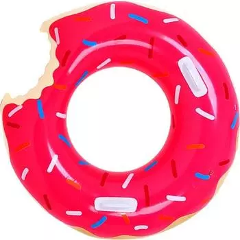Трубка для пончиков Sunny Water Strawberry 120см, корейские водные развлечения