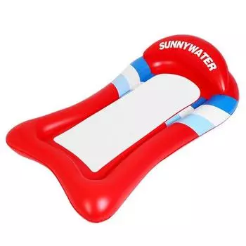 Трубка-гамак Sunny Water Mega Lounge, красный, 1 шт., корейские водные развлечения