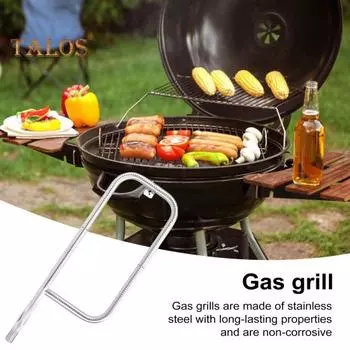 Трубка горелки гриля из нержавеющей стали для газовых грилей Q100 Q1200 17 дюймов, запасная часть 69957/41657, даже нагрев, простая установка, замена пламенной трубки газового гриля серебряный