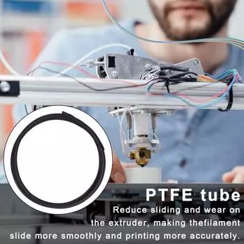 Трубка из ПТФЭ для 3D-принтера для нити 1,75, внутренний диаметр 2,0 мм, внешний диаметр 4,0 мм, соединительная трубка 1 метр, запасные части для 3D-принтера, аксессуары синий