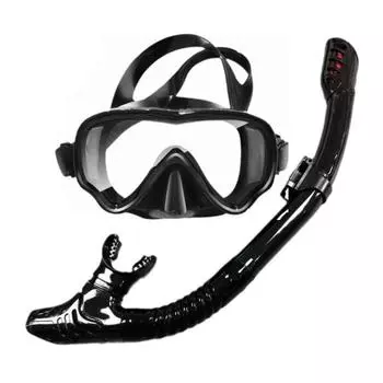 Трубка Комплект для дайвинга для взрослых Закаленное стекло Профессиональное панорамное снаряжение для дайвинга Обучение плаванию Комплект для дайвинга