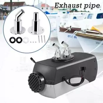 Трубка нагревателя дизельного воздуха для лодки из нержавеющей стали 316, проходящая через корпус, фитинг для выхлопной трубы, крепежная деталь для морской арматуры