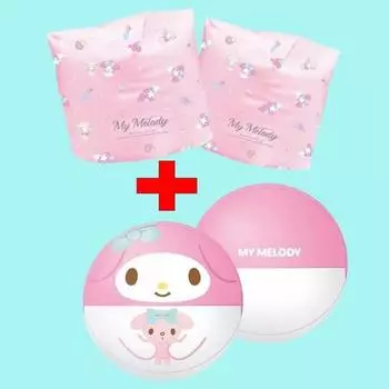 Трубка с кольцом на руку Sanrio + набор пляжных мячей, кольцо на руку My Melody + My..., 1 шт., корейские водные развлечения