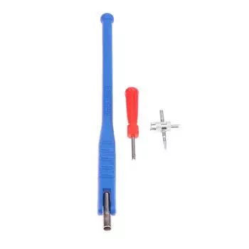 Трубка сердечника клапана Металлические инструменты для ремонта шин Съемник штока клапана шины Автомобильный инструмент для снятия мотоцикла Автомобильные аксессуары