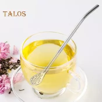 Трубочки для питья чая, ложка-фильтр, разноцветная нержавеющая сталь с щеткой, даже сетка, многоразовый инструмент для чая из тыквы серебряный