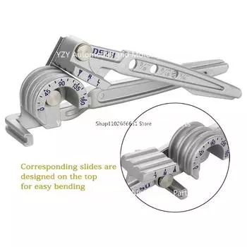 Трубогиб 3в1 трубогиб трубогибочный станок 180 градусов метрический трубогиб трубогибочный станок ручной инструмент 6 мм 8 мм 10 мм