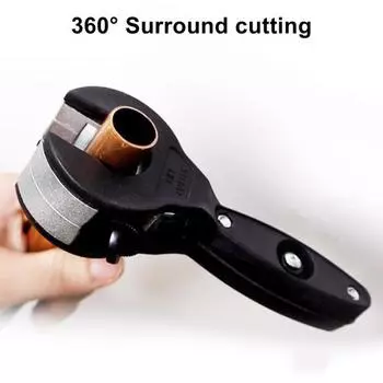 Труборез с храповым механизмом, инструмент для резки труб одной рукой для труб из нержавеющей стали, меди, алюминия диаметром 1/4 -7/8 , труборез для домашнего использования чёрный