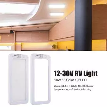 Truck Bed Light12-30V Vehicles RV Truck Camper Motorhome Automobile LED Reading Lamp 3 Color Dimmable RV Interior Light