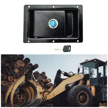 Защелка для ящика для инструментов грузовика, врезная с ключами, переносная прочная защелка с Т-образной ручкой для караванов