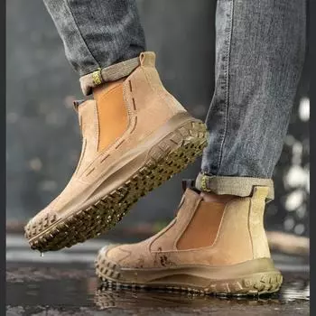 Трудовое страхование Хлопковая обувь Мужская нескользящая износостойкая обувь Защитная обувь от ожогов 38 серый