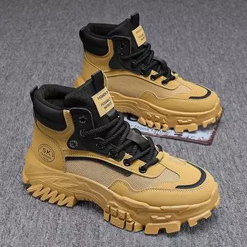 Трудовое страхование мужская обувь для альпинизма на открытом воздухе нескользящая и износостойкая рабочая спортивная толстая подошва усиление j новые дышащие ботинки Martin 39 хаки