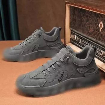 Трудовое страхование мужская обувь новая весна мужская повседневная обувь для инструментов обувь для вождения на платформе нескользящая обувь для мужчин спортивная обувь для бега 39 чёрный