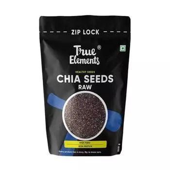 True Elements Chia Seeds 500 г - Семена для еды | Семена для контроля веса | Богаты кальцием, белком и клетчаткой