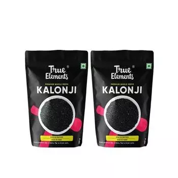 True Elements Kalonji Seeds 100 г * Упаковка из 2 шт. - Combo - 200 г | 100 г натурального | Кулинарные специи | Польза для здоровья | Без глютена, Kala Jeera
