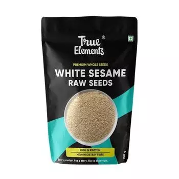 True Elements Raw White Sesame Seeds 150gm - 100% чистый и натуральный белый кунжут | Семена кунжута Safed Til для еды | Сырые семена | Универсальный ингредиент