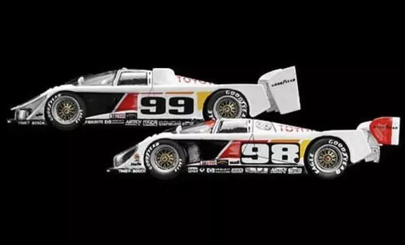 TRUE SCALE TOYOTA EAGLE MK III Set of 2 with autograph 1/43